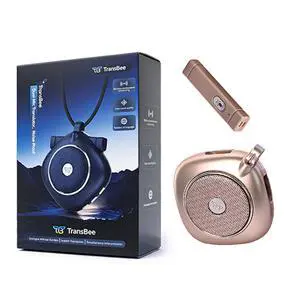 TransBee Portable Two-Way Voice Translator Device, Real-Time Multilingual Instant Translation, Dual Mic Translator with Built-in Speaker & Conversation Recorder for Travel (Flowing Sand Gold) TransBee Portable Two-Way Voice Translator Device, Real-Time Multilingual Instant Translation, Dual Mic Translator with Built-in Speaker & Conversation Recorder for Travel (Flowing Sand Gold)