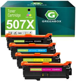 507A 507X Toner Cartridge CE400X CE401A CE402A CE403A, 4 Pack | 507A Black Cyan Magenta Yellow, Replacement for Enterprise M551 M551n M551dn M575c M575dn M551xh M570dw Printer 507A 507X Toner Cartridge CE400X CE401A CE402A CE403A, 4 Pack | 507A Black Cyan Magenta Yellow, Replacement for Enterprise M551 M551n M551dn M575c M575dn M551xh M570dw Printer