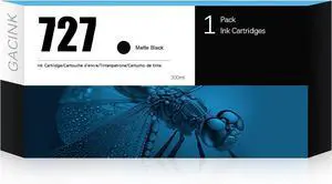 727 Ink Cartridge Matte Black (C1Q12A) Latest Upgrade Replacement for HP 727 Ink Cartridges MK, Compatible with HP DesignJet T920 T930 T1530 T1500 T2500 T2530 Printers 727 Ink Cartridge Matte Black (C1Q12A) Latest Upgrade Replacement for HP 727 Ink Cartridges MK, Compatible with HP DesignJet T920 T930 T1530 T1500 T2500 T2530 Printers