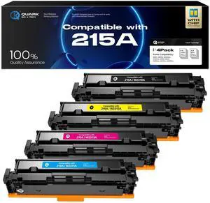 215A Toner Cartridges 4-Pack (with Chip) High Yield Compatible with HP 215A | W2310A W2311A W2312A W2313A Compatible with HP Color LaserJet Pro MFP M182nw M183fw M183n M155a M155nw M155dw (BK/C/M/Y) 215A Toner Cartridges 4-Pack (with Chip) High Yield Compatible with HP 215A | W2310A W2311A W2312A W2313A Compatible with HP Color LaserJet Pro MFP M182nw M183fw M183n M155a M155nw M155dw (BK/C/M/Y)