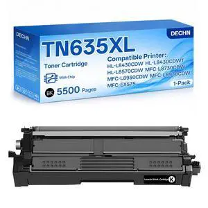 TN635XL Black Toner Compatible with Brother MFC-L8930CDW Printer | High yield,5500 pages,wrok for HL-L8430CDW,HL-L8570CDW,MFC-L8730CDW,with chip,1pack,Toner Cartridge TN635XL Black Toner Compatible with Brother MFC-L8930CDW Printer | High yield,5500 pages,wrok for HL-L8430CDW,HL-L8570CDW,MFC-L8730CDW,with chip,1pack,Toner Cartridge