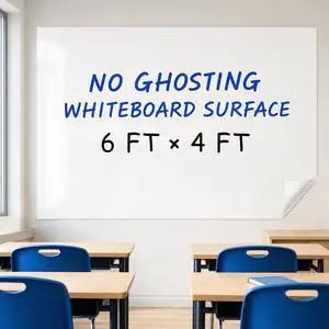 Dry Erase Paper for Wall 72" x 47", Self Adhesive White Board Wallpaper Peel and Stick, No Ghosting Whiteboard Contact Paper for Office Classroom Meeting Room Dry Erase Paper for Wall 72" x 47", Self Adhesive White Board Wallpaper Peel and Stick, No Ghosting Whiteboard Contact Paper for Office Classroom Meeting Room
