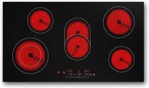 Electric cooktop 36 inch,Electric Stove burner,Built-in and Countertop Stove Top, LED Touch Screen,9 Heating Level, Timer & Kid Safety Lock, Touch Control,240V 8600W Cooktop Electric cooktop 36 inch,Electric Stove burner,Built-in and Countertop Stove Top, LED Touch Screen,9 Heating Level, Timer & Kid Safety Lock, Touch Control,240V 8600W Cooktop