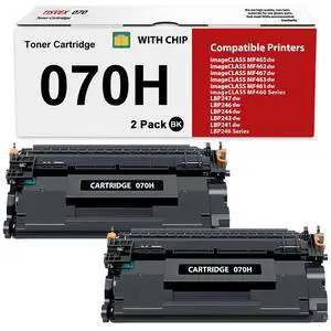070H Toner Cartridge Compatible for Canon 070H 070 MF465dw LBP246dw Toner Cartridge for CRG070 CRG070H for imageCLASS MF465dw MF462dw LBP246dw LBP247dw High Yield 9,500 Pages 2 Pack 070H Toner Cartridge Compatible for Canon 070H 070 MF465dw LBP246dw Toner Cartridge for CRG070 CRG070H for imageCLASS MF465dw MF462dw LBP246dw LBP247dw High Yield 9,500 Pages 2 Pack