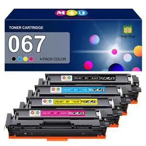 067 Toner Cartridge Set 4 Pack Compatible for 067 067H | for Color ImageCLASS LBP632Cdw LBP633Cdw MF653Cdw MF654Cdw(Black Cyan Magenta Yellow) 067 Toner Cartridge Set 4 Pack Compatible for 067 067H | for Color ImageCLASS LBP632Cdw LBP633Cdw MF653Cdw MF654Cdw(Black Cyan Magenta Yellow)