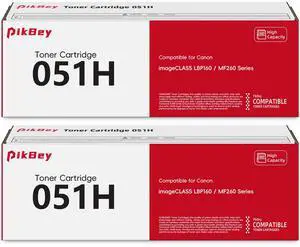 051H High-Yield Black Toner Cartridge 2-Pack Replacement for Canon 051H Toner Cartridges for imageCLASS MF264dw, MF267dw, MF269dw, LBP162dw Printer (2168C001/2169C001) 051H High-Yield Black Toner Cartridge 2-Pack Replacement for Canon 051H Toner Cartridges for imageCLASS MF264dw, MF267dw, MF269dw, LBP162dw Printer (2168C001/2169C001)