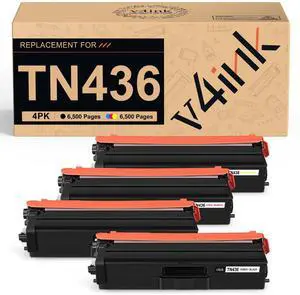 TN436 Toner Cartridge Set Compatible for Brother TN-436 TN433 TN431 4 Color | for HL L8360CDW L8260CDW L9310CDW MFC L8900CDW L8610CDW L8690CDW L9570CDW L8905CDW, TN433 TN431 TN-433 TN-431 High Yield TN436 Toner Cartridge Set Compatible for Brother TN-436 TN433 TN431 4 Color | for HL L8360CDW L8260CDW L9310CDW MFC L8900CDW L8610CDW L8690CDW L9570CDW L8905CDW, TN433 TN431 TN-433 TN-431 High Yield
