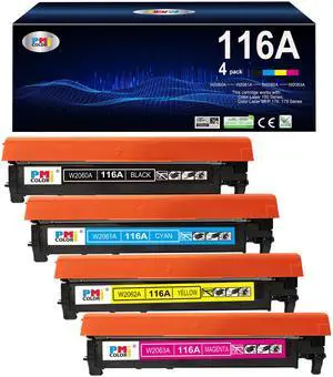 4 Pack Replacement for HP 116A Toner Cartridges for Color LaserJet Pro 150a | 150nw 178nw 178nwg 179fnw 179fwg Printer Ink (Black,Cyan, Magenta, Yellow) 4 Pack Replacement for HP 116A Toner Cartridges for Color LaserJet Pro 150a | 150nw 178nw 178nwg 179fnw 179fwg Printer Ink (Black,Cyan, Magenta, Yellow)
