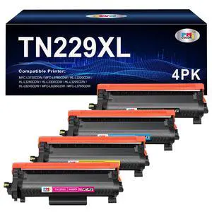 TN229 TN229XL 229XL Toner Cartridges 4 Pack MFC-L3720CDW MFC-L3780CDW | Compatible for Brother HL-L3280CDW HL-L3220CDW HL-L3300CDW HL-L3295CDW MFC-L8395CDW MFC L3780CDW Printer TN229 TN229XL 229XL Toner Cartridges 4 Pack MFC-L3720CDW MFC-L3780CDW | Compatible for Brother HL-L3280CDW HL-L3220CDW HL-L3300CDW HL-L3295CDW MFC-L8395CDW MFC L3780CDW Printer