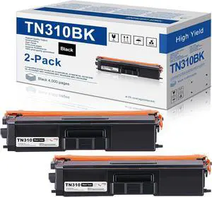 2-Pack TN-310BK TN310BK Toner Cartridge Replacement for Brother TN310 TN-310 Black Toner Cartridge to use with HL-4150CDN HL-4140CW HL-4570CDW HL-4570CDWT MFC-9640CDN MFC-9650CDW MFC-9970CDW Printer 2-Pack TN-310BK TN310BK Toner Cartridge Replacement for Brother TN310 TN-310 Black Toner Cartridge to use with HL-4150CDN HL-4140CW HL-4570CDW HL-4570CDWT MFC-9640CDN MFC-9650CDW MFC-9970CDW Printer