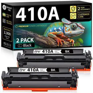Compatible 410A Toner Cartridge 2 Black Combo Replacement for HP 410A HP 410X CF410A CF411A CF412A CF413A to use with Color LaserJet Pro MFP M477fnw M452nw M452dn M477fdw M477fdn M452dw Compatible 410A Toner Cartridge 2 Black Combo Replacement for HP 410A HP 410X CF410A CF411A CF412A CF413A to use with Color LaserJet Pro MFP M477fnw M452nw M452dn M477fdw M477fdn M452dw