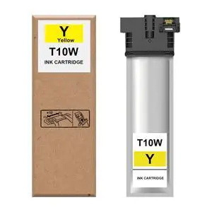 Remanufactured T10W Yellow T10W400 Ink Compatible with WF-C5890 Printer | High Yield T10W400 Compatible with Workforce Pro WF-C5390 WF-C5890 Color Printer Ink,Anti-block nozzle Remanufactured T10W Yellow T10W400 Ink Compatible with WF-C5890 Printer | High Yield T10W400 Compatible with Workforce Pro WF-C5390 WF-C5890 Color Printer Ink,Anti-block nozzle