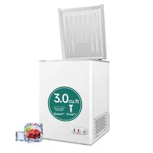 3.5 Cubic Feet Chest Freezer (-9.4°F to 5 °F) with Removable Basket, Adjustable Temperature, White 3.5 Cubic Feet Chest Freezer (-9.4°F to 5 °F) with Removable Basket, Adjustable Temperature, White