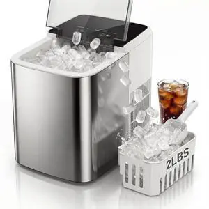 Countertop Ice Maker 26LBS per Day,9 Ice Cubes in 6 Mins,Self-Cleaning Portable Ice Machine with 2 Bullet Types for Kitchen, Camping, RV, and Party Countertop Ice Maker 26LBS per Day,9 Ice Cubes in 6 Mins,Self-Cleaning Portable Ice Machine with 2 Bullet Types for Kitchen, Camping, RV, and Party