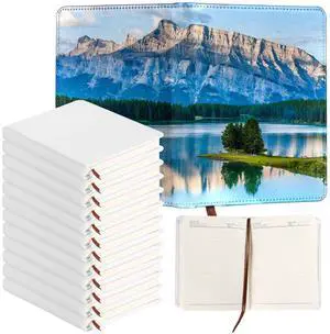 12 Pcs A5 Sublimation Notebook Blank Journal 100 Pages - Hardcover PU Notebooks for Note Taking Plan Making Diary Writing - School Office Supplies 12 Pcs A5 Sublimation Notebook Blank Journal 100 Pages - Hardcover PU Notebooks for Note Taking Plan Making Diary Writing - School Office Supplies