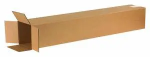 6640 Tall Corrugated Cardboard Box 6" L x 6" W x 40" H, Kraft, for Shipping, Packing and Moving (Pack of 25) 6640 Tall Corrugated Cardboard Box 6" L x 6" W x 40" H, Kraft, for Shipping, Packing and Moving (Pack of 25)