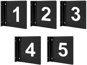 5 Pcs Exam Room Sign Numbers 1-5 Double Sided 6" x 6" Black Identification Flags for Door Hallway Apartment Rooms Offices Educational Institution Directional Assistance Elevator Test Center 5 Pcs Exam Room Sign Numbers 1-5 Double Sided 6" x 6" Black Identification Flags for Door Hallway Apartment Rooms Offices Educational Institution Directional Assistance Elevator Test Center