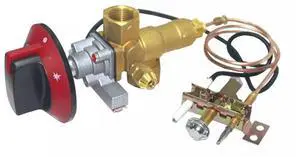 100000BTU LPG/NG Gas Oven Stove Inlet Valve Pilot Burner with 0.9 Meters M10x1 Thermocouple and Ignition Wire Including Knob Whole Sets 100000BTU LPG/NG Gas Oven Stove Inlet Valve Pilot Burner with 0.9 Meters M10x1 Thermocouple and Ignition Wire Including Knob Whole Sets
