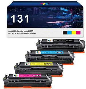 131 Toner Cartridge Replacement for Canon 131 mf8280cw Toner | for Color ImageCLASS MF8280Cw MF624Cw MF628Cw Printer (Black, Cyan, Magenta, Yellow,4 Pack) 131 Toner Cartridge Replacement for Canon 131 mf8280cw Toner | for Color ImageCLASS MF8280Cw MF624Cw MF628Cw Printer (Black, Cyan, Magenta, Yellow,4 Pack)