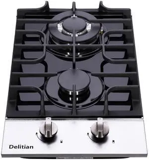 12 Inch Gas Cooktop, Built-in Tempered Glass 2 Burners Gas Stovetop LPG/NG Convertible Gas Stove Dual Fuel Gas Hob for RVs, Apartments, Outdoor DT2188A 12 Inch Gas Cooktop, Built-in Tempered Glass 2 Burners Gas Stovetop LPG/NG Convertible Gas Stove Dual Fuel Gas Hob for RVs, Apartments, Outdoor DT2188A
