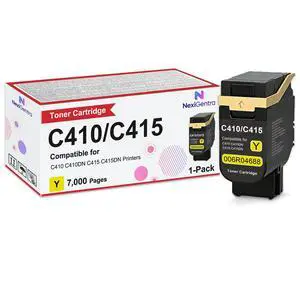 C410 Toner Cartridge 006R04688 Yellow Toner Cartridges Compatible for Xerox Genuine C410 C410DN C415 C415DN Printers Series High Capacity 7,000 Pages 1-Pack Yellow C410 Toner Cartridge 006R04688 Yellow Toner Cartridges Compatible for Xerox Genuine C410 C410DN C415 C415DN Printers Series High Capacity 7,000 Pages 1-Pack Yellow