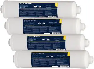 EPINL20 In-Line Refrigerator Water and Icemaker Filter - Universal, Fits All Major Brand Refrigerators - High Capacity - Built to Last,White, 1 Count (Pack of 4) EPINL20 In-Line Refrigerator Water and Icemaker Filter - Universal, Fits All Major Brand Refrigerators - High Capacity - Built to Last,White, 1 Count (Pack of 4)