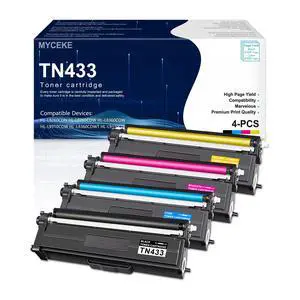 TN433 Toner Cartridge Set 4 Pack Replacement for TN 433 TN431 TN 431 Toner | Compatible for Brother HL-L8260CDW HL-L8360CDW HL-L8360CDWT MFC-L8900Cdw MFC-L8610CDW Printer (Black Cyan Magenta Yellow) TN433 Toner Cartridge Set 4 Pack Replacement for TN 433 TN431 TN 431 Toner | Compatible for Brother HL-L8260CDW HL-L8360CDW HL-L8360CDWT MFC-L8900Cdw MFC-L8610CDW Printer (Black Cyan Magenta Yellow)