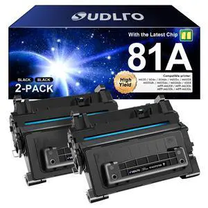 81A Toner - CF281A Replacement for HP 81A Black Toner Cartridge CF281A 81X CF281X Compatible with M630, M604dn, M604n, M605dh, M605dn Printer (2 Black) 81A Toner - CF281A Replacement for HP 81A Black Toner Cartridge CF281A 81X CF281X Compatible with M630, M604dn, M604n, M605dh, M605dn Printer (2 Black)