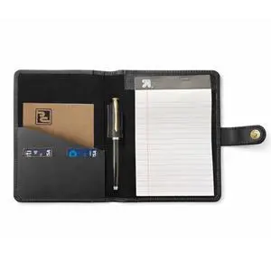Leather Junior Padfolio 5x8, Small Bifold Business Portfolio Folder for Men & Women, Compact Legal Pad Holder with Pen Loop, Card Holder with Document Pocket, Interview Organizer (Black) Leather Junior Padfolio 5x8, Small Bifold Business Portfolio Folder for Men & Women, Compact Legal Pad Holder with Pen Loop, Card Holder with Document Pocket, Interview Organizer (Black)
