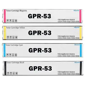 GPR53 GPR-53 Toner Cartridges Compatible for Canon ImageRunner Advance C3325i C3330i C3520i C3525i C3530i Printer.GPR53 Black Cyan Yellow Magenta GPR53 GPR-53 Toner Cartridges Compatible for Canon ImageRunner Advance C3325i C3330i C3520i C3525i C3530i Printer.GPR53 Black Cyan Yellow Magenta
