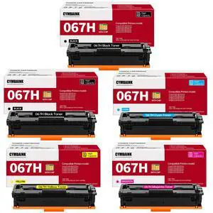 5 Pack Set 067H 067 MF656Cdw Toner Cartridge Compatible Replacement for Canon 067H 067 for Canon imageCLASS LBP633Cdw LBP632Cdw MF653Cdw MF654Cdw MF656Cdw Printe2 Black, 1 Cyan, 1 Yellow, 1 Magenta 5 Pack Set 067H 067 MF656Cdw Toner Cartridge Compatible Replacement for Canon 067H 067 for Canon imageCLASS LBP633Cdw LBP632Cdw MF653Cdw MF654Cdw MF656Cdw Printe2 Black, 1 Cyan, 1 Yellow, 1 Magenta