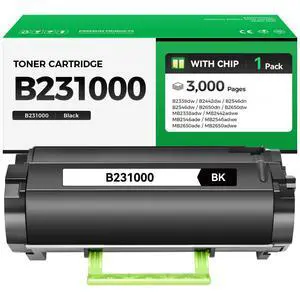B231000 Toner Cartridge High Yield Black with Chip Replacement for Lexmark B231000 Toner Compatible for Lexmark B2338 B2442 B2546 B2650 MB2338 MB2442 MB2546 MB2650 Laser Printer Ink dw dn adw adwe ade B231000 Toner Cartridge High Yield Black with Chip Replacement for Lexmark B231000 Toner Compatible for Lexmark B2338 B2442 B2546 B2650 MB2338 MB2442 MB2546 MB2650 Laser Printer Ink dw dn adw adwe ade