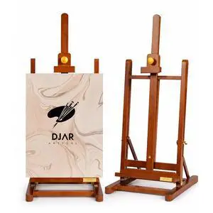 Medium Tabletop Painting Easel, Assembly-Free, Solid Beechwood, Walnut | Adjustable H-Frame Desktop Painting Stand, Holds canvases up to 27.5", Premium Art Supplies for Students and Beginners Medium Tabletop Painting Easel, Assembly-Free, Solid Beechwood, Walnut | Adjustable H-Frame Desktop Painting Stand, Holds canvases up to 27.5", Premium Art Supplies for Students and Beginners