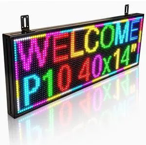 P10(40" * 14") Outdoor Programmable Scrolling Led Sign Digital For Business Matrix Panel Screen Panel Electronic Board Screen Custom Neon Custom Message Board P10(40" * 14") Outdoor Programmable Scrolling Led Sign Digital For Business Matrix Panel Screen Panel Electronic Board Screen Custom Neon Custom Message Board