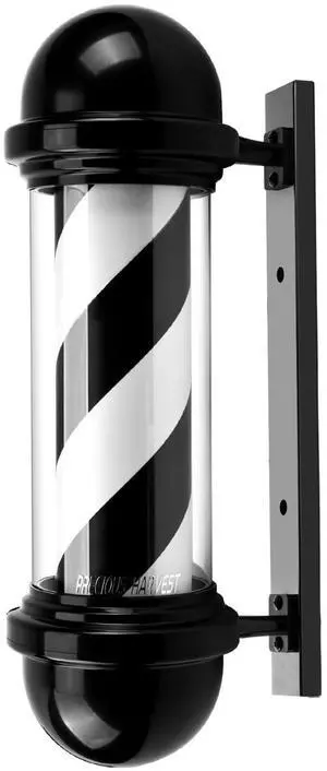 20 Inch Barber Pole,Red Blue and White Barbershop Rotating Light Fixture,Classic Signs for Hair Salon,LED Light Source (Black) 20 Inch Barber Pole,Red Blue and White Barbershop Rotating Light Fixture,Classic Signs for Hair Salon,LED Light Source (Black)