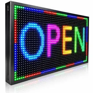 Outdoor Programmable Scrolling Waterproof Led Sign P10(26" * 14") | Suitable for stores, supermarkets, bars, and hotels;IP65;programmable Outdoor Programmable Scrolling Waterproof Led Sign P10(26" * 14") | Suitable for stores, supermarkets, bars, and hotels;IP65;programmable