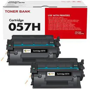 057H Black High Yield Toner Cartridge 057 MF445Dw MF455Dw 2-Pack | Compatible for Canon ImageCLASS LBP227dw LBP228dw MF449dw MF445dw MF448dw LBP226dw MF445 MF440 LBP220 LBP230 MF450 Printer 057H Black High Yield Toner Cartridge 057 MF445Dw MF455Dw 2-Pack | Compatible for Canon ImageCLASS LBP227dw LBP228dw MF449dw MF445dw MF448dw LBP226dw MF445 MF440 LBP220 LBP230 MF450 Printer