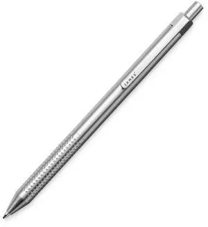Burwell EDC Click Pen, Slim Machined Stainless Steel Barrel Designed for Daily Carry, Silver Burwell EDC Click Pen, Slim Machined Stainless Steel Barrel Designed for Daily Carry, Silver