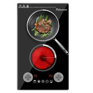 2 Burner Electric Cooktop,12 Inch Built-in Stove Top, 2200W,110V | Electric Cook Top, Knob Control, 9 Power Levels,Over-Temperature Protection 2 Burner Electric Cooktop,12 Inch Built-in Stove Top, 2200W,110V | Electric Cook Top, Knob Control, 9 Power Levels,Over-Temperature Protection