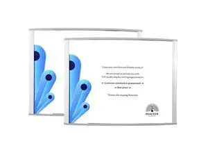 Curved Office Business Door Sign Holder | Aluminum Wall Mount Name Plate Holder, cubicle sign holder, sturdy and beautiful 11" W X 8.50" H (N-11x8.5" 2 signs) Curved Office Business Door Sign Holder | Aluminum Wall Mount Name Plate Holder, cubicle sign holder, sturdy and beautiful 11" W X 8.50" H (N-11x8.5" 2 signs)
