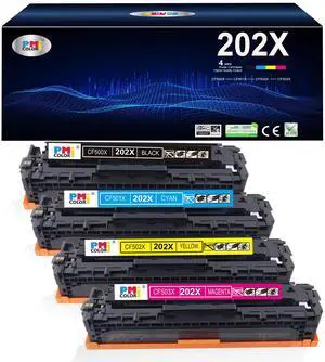 202X Toner Cartridges - High Yield 4 Pack Replacement for HP 202X Toner | Compatible for HP Color Laserjet Pro M254dw MFP M281cdw, M281fdw M281fdn M281 M254 Series 202X Toner Cartridges - High Yield 4 Pack Replacement for HP 202X Toner | Compatible for HP Color Laserjet Pro M254dw MFP M281cdw, M281fdw M281fdn M281 M254 Series