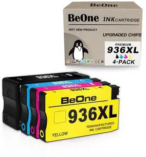936XL 936 Ink Cartridge With Chip Compatible Replacement for HP OfficeJet Pro 9110b 9117b 9120b 9130b 9120e 9122e 9125e 9128e 9130e 9132e 9135e 9720e 9730e (Black, Cyan, Magenta, Yellow, 4-Pack) 936XL 936 Ink Cartridge With Chip Compatible Replacement for HP OfficeJet Pro 9110b 9117b 9120b 9130b 9120e 9122e 9125e 9128e 9130e 9132e 9135e 9720e 9730e (Black, Cyan, Magenta, Yellow, 4-Pack)