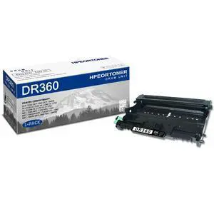 1 PK DR360 Black Drum Unit 15,000 pages High Yield Compatible, DR360, Replacement for Brother DCP-7030 DCP-7040 HL-2120 HL-2125 HL-2140 HL-2150 HL-2170 MFC-7040 MFC-7320 MFC-7440 MFC-7840 Printer 1 PK DR360 Black Drum Unit 15,000 pages High Yield Compatible, DR360, Replacement for Brother DCP-7030 DCP-7040 HL-2120 HL-2125 HL-2140 HL-2150 HL-2170 MFC-7040 MFC-7320 MFC-7440 MFC-7840 Printer