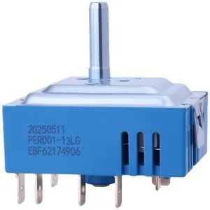 PER001-13LG, PER001-13S T Burner Infinite Control Switch for LG Electric Range, Replaces EBF62174901, EBF62174906 PER001-13LG, PER001-13S T Burner Infinite Control Switch for LG Electric Range, Replaces EBF62174901, EBF62174906