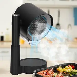 Portable Range Hood, 2026 Upgraded Desktop Exhaust Fan with 3 Filter System, Countertop Range Hood 3-Speed, Angle-adjust, Low Noise, Detachable Filter & Oil Collector, Washable, for BBQ, Hot Pot, RV Portable Range Hood, 2026 Upgraded Desktop Exhaust Fan with 3 Filter System, Countertop Range Hood 3-Speed, Angle-adjust, Low Noise, Detachable Filter & Oil Collector, Washable, for BBQ, Hot Pot, RV