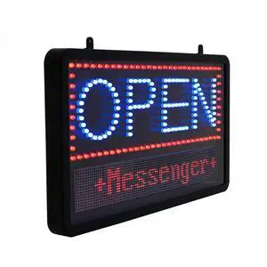 Led Open Signs for Business with Remote - Super Bright Lighted Open Sign, Easily Programmable Led Sign 3 Mode Electric Display: Flashing, Fixed, Scrolling With Space for Extra Letters & Numbers Led Open Signs for Business with Remote - Super Bright Lighted Open Sign, Easily Programmable Led Sign 3 Mode Electric Display: Flashing, Fixed, Scrolling With Space for Extra Letters & Numbers
