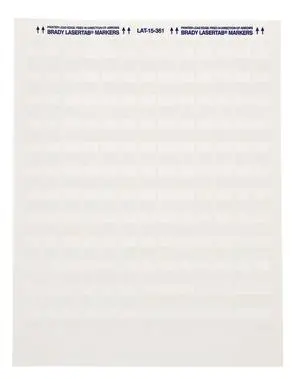 LAT-15-361-1 0.5" Width x 0.75" Height, B-361B Self-Laminating Polyester, Matte Finish White/Translucent Laser Printable Label (Pack of 1000) LAT-15-361-1 0.5" Width x 0.75" Height, B-361B Self-Laminating Polyester, Matte Finish White/Translucent Laser Printable Label (Pack of 1000)