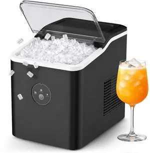 Nugget Ice Maker Countertop, Pebble Ice Maker in 6 Mins,26.5 LBS/Day, Self-Cleaning, FLASHCHILL, Compact Portable Design, Ice Machine for Home, Kitchen, Office & Party Nugget Ice Maker Countertop, Pebble Ice Maker in 6 Mins,26.5 LBS/Day, Self-Cleaning, FLASHCHILL, Compact Portable Design, Ice Machine for Home, Kitchen, Office & Party