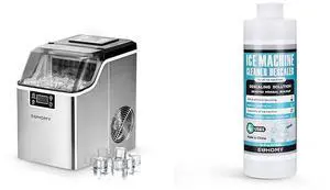 Ice Cube Maker Machine Countertop with 45Lbs/Day 24 Pcs Ready in 13 Mins with 16 Fl OZ Ice Machine Cleaner Descaler (4 Uses Per Bottle) Ice Cube Maker Machine Countertop with 45Lbs/Day 24 Pcs Ready in 13 Mins with 16 Fl OZ Ice Machine Cleaner Descaler (4 Uses Per Bottle)