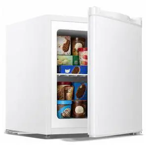 1.1 Cu.ft Small Freezer, Mini Upright Freezer, White | Compact Size for Dorms/RVs/Offices, 2 Removable Shelves, Reversible Door, 7 Adjustable Thermostat, Quiet <40dB 1.1 Cu.ft Small Freezer, Mini Upright Freezer, White | Compact Size for Dorms/RVs/Offices, 2 Removable Shelves, Reversible Door, 7 Adjustable Thermostat, Quiet <40dB